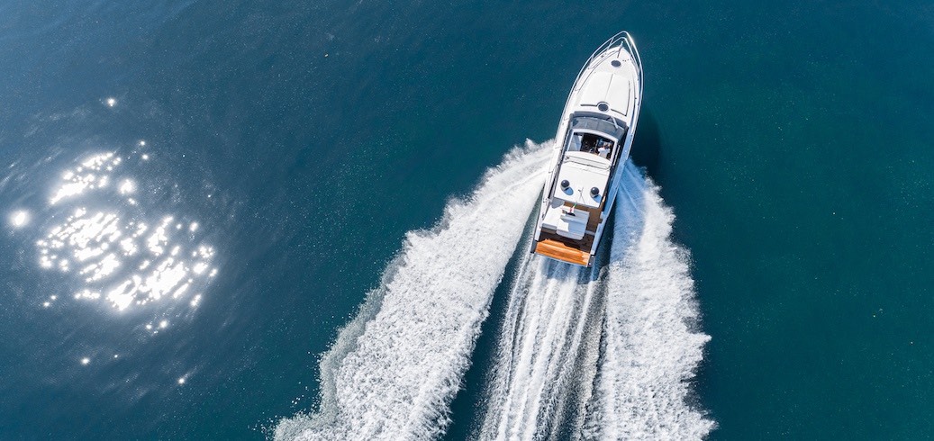 Boat navigating through the water