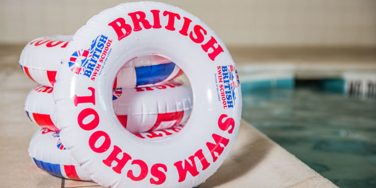 British Swim School floatie rings use for swim lessons