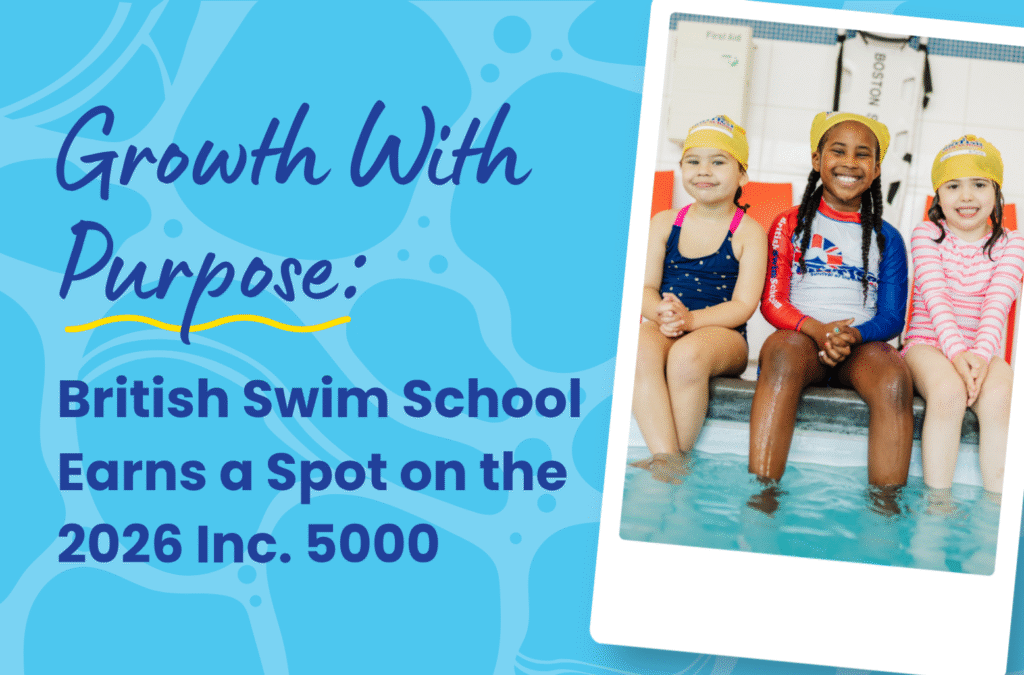 British Swim School ranks no. 3472 in the 2026 Inc. 5000