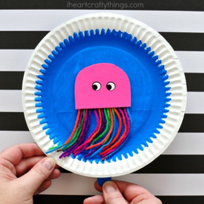 Paper Plate Jelly Fish